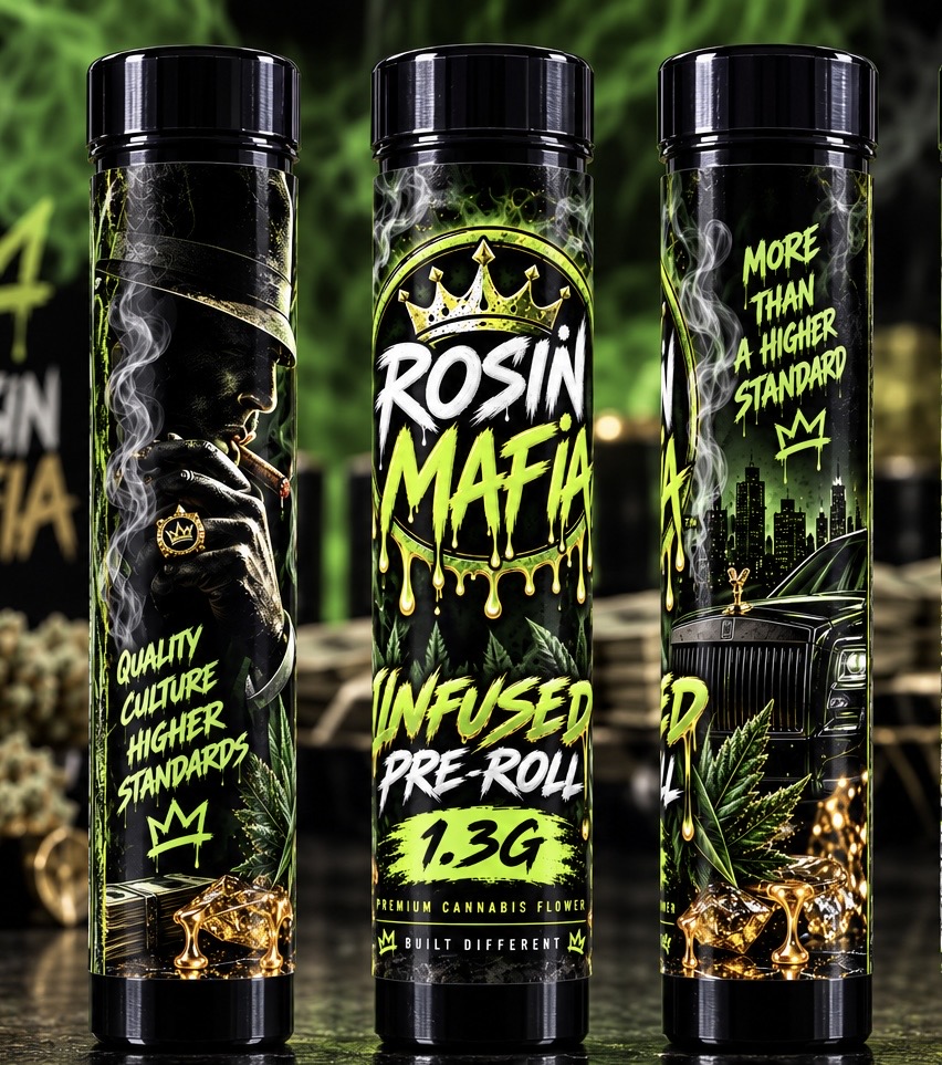 Rosin Mafia 1.3G infused pre-roll tubes